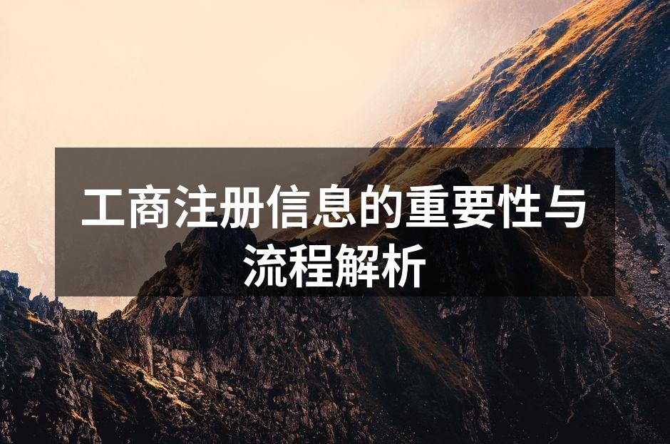 工商注册流程示意图